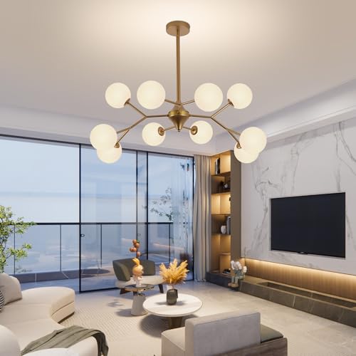 39" Reddsh Sand Gold Sputnik Chandelier 10