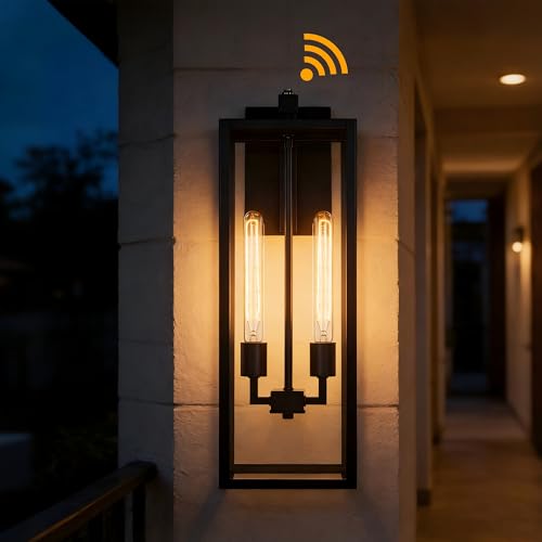 1 Pack 25 Inch Large Outdoor Wall Light Dusk to Dawn