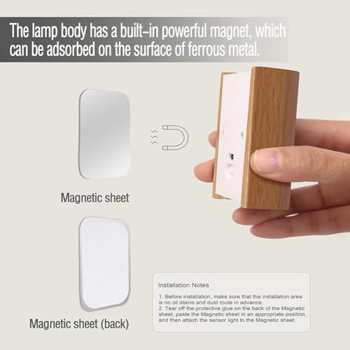 2 Pack Wood Step Light with Motion Sensor (2 Count)