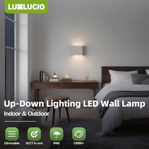 Bright Silver Up and Down Wall Sconce