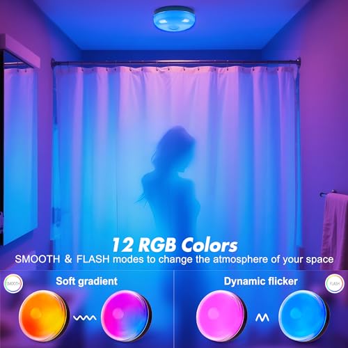 4 Pack Waterproof Shower Lights for Inside Shower (4 Count)