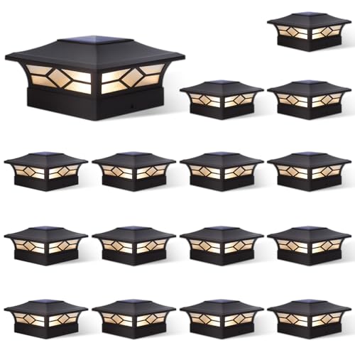 Solar Post Cap Lights Outdoor 16pack (16 Count)