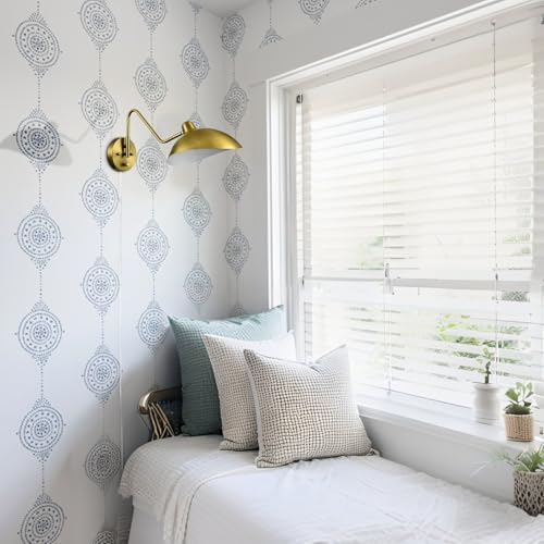 Gold Plug in Wall Sconce Swing Arm with On (2 Count)