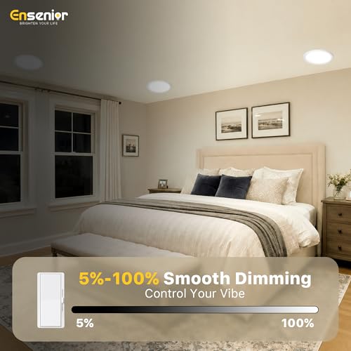 12 Pack 8 Inch LED Recessed Ceiling Light (12 Count)
