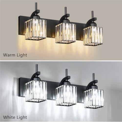 Black Vanity Light (Black / 3-Light)