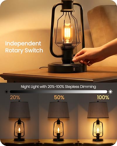 Farmhouse Table Lamps Set of 2 (2 Count)