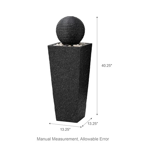 Outdoor Water Fountain with LED Light