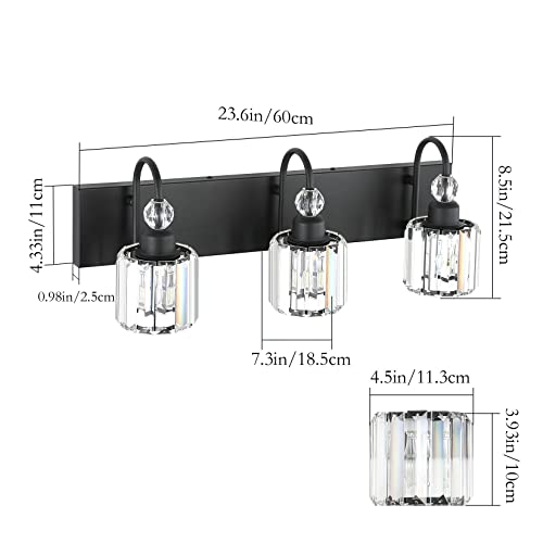 Modern Crystal Vanity Light 3