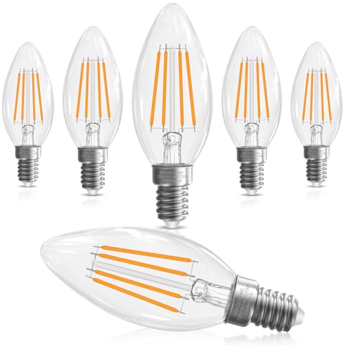 LED Candelabra Light Bulbs 40 watt Equivalent (6 Count)