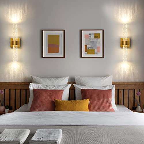 Gold Wall Sconces Set of Two