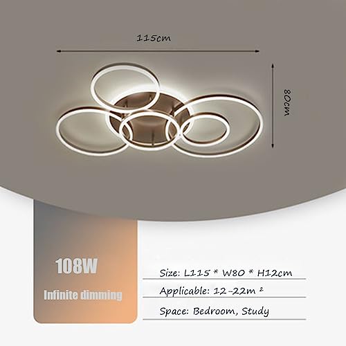 Chaners Ceiling Light LED Ceiling Light Ring Design Lighting Dimmable with Remote Control Lights for Living Room Bedroom Hallway