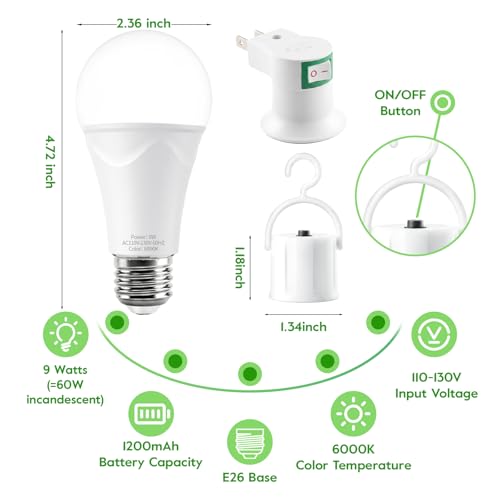 Rechargeable Light Bulbs (4 Count)