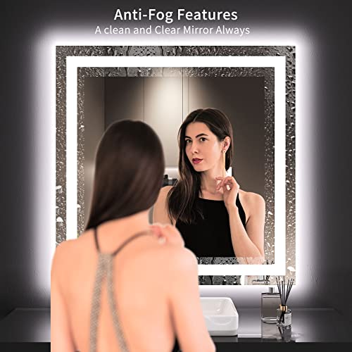 36"X36" LED Bathroom Mirror with Lights
