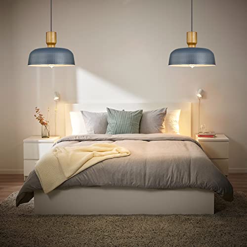 Pendant Light Fixtures Ceiling Hanging with Hammered Metal Shade