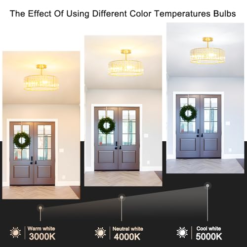 Modern Crystal Ceiling Light Fixture