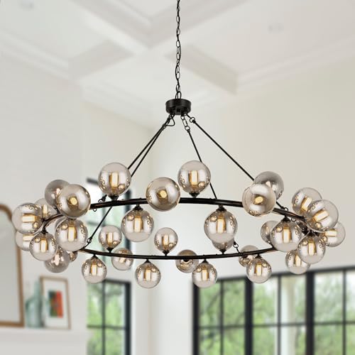 Large Chandeliers for Dining room Round 60'' Oversized Living Room Lighting
