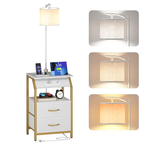 End Table with Floor Lamp
