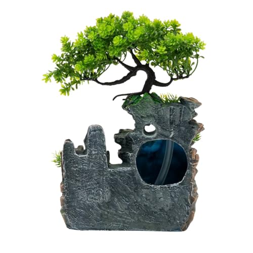 11 Inch Tabletop LED Waterfall Fountain with Mist Effect