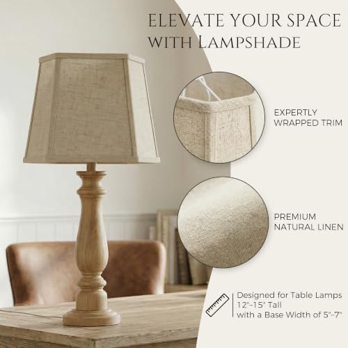 Beige Square Cut Corner Lamp Shades Set of 2 (2 Count)