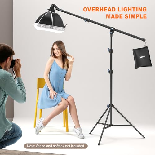 Lincostore 2.5ft to 5ft Adjustable Overhead Light Boom Arm