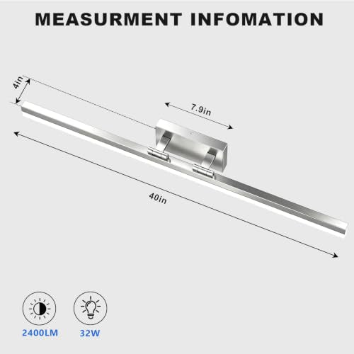 Modern Bathroom Vanity Light 40 inch