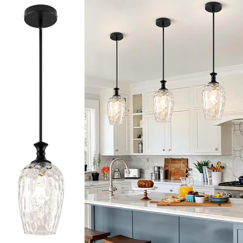 Glass Pendant Lights Kitchen Island