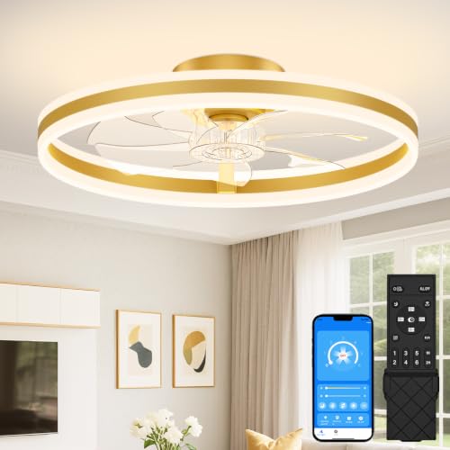 Low Profile Ceiling Fans with Lights and Remote