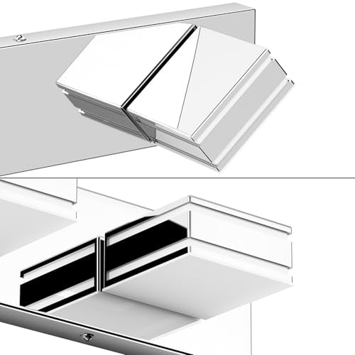 Chrome Bathroom Vanity Light Fixtures 48inch 6 (6 Count)