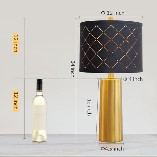 Set of 2 Modern Table Lamps for Living Room Bedroom (2 Count)