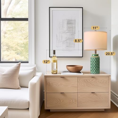 20.5" Ceramic Table Lamps Set of 2 (2 Count)