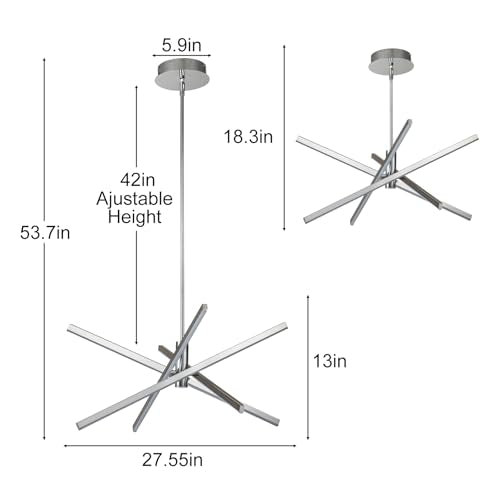 Modern LED Sputnik Chandeliers