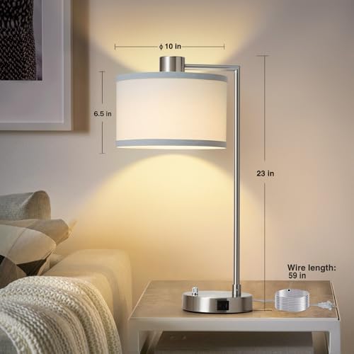 Silver Table Lamp Set of 2