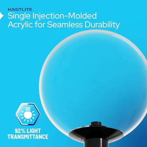 12" Clear Lamp Post Globe Fixture