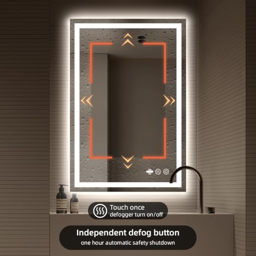 30" x 36" LED Lighted Bathroom Mirror with Lights