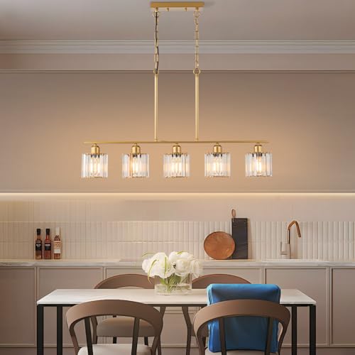 36" Brass Gold Dining Room Light Fixture
