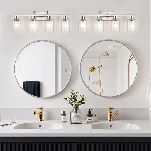 Modern Brushed Nickel Bathroom Light Fixtures