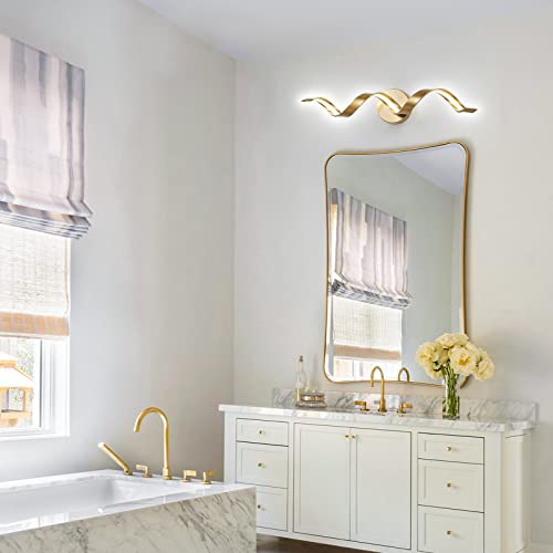 Dimmable Gold Bathroom Light Fixtures