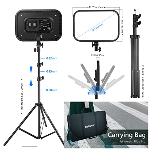 RGB168 18.3" RGB LED Video Panel Light with App Control (2 Count)