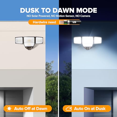 80W Dusk to Dawn Flood Lights Outdoor (4 Count)