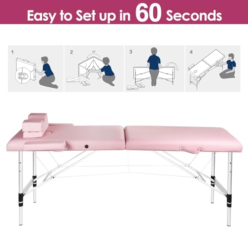 Portable Lash Bed for Lash Extensions with Eyelash Pillow