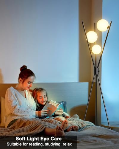 3 Globe Dimmable Tripod Floor Lamp