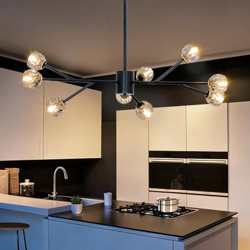 Modern Black Sputnik Chandelier