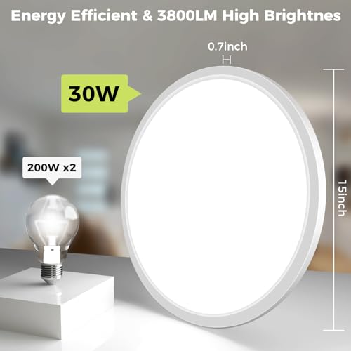 1Pack LED Flush Mount Ceiling Light Fixture