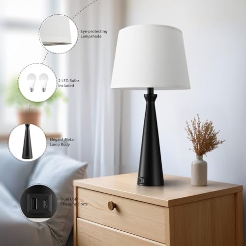 Modern Touch Lamp for Nightstand