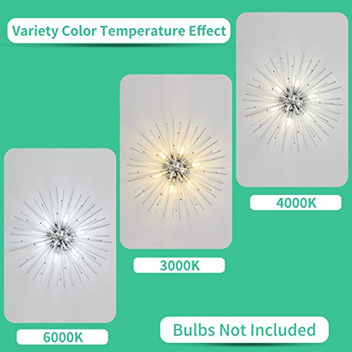 Sputnik Flush Mount Ceiling Light Fixture