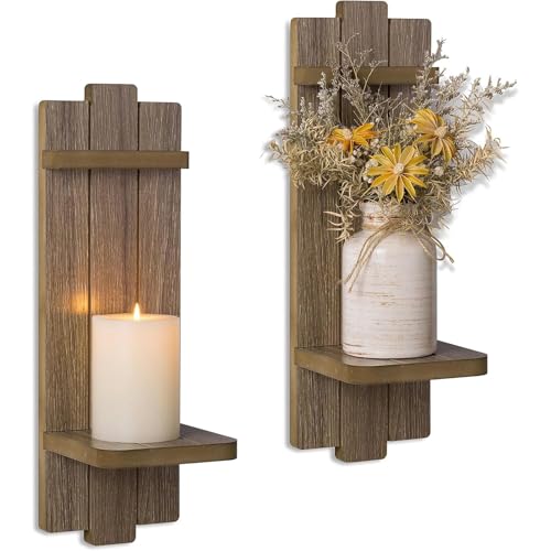 Wall Candle Holder Decor Set of 2 for Fireplace (2 Count)