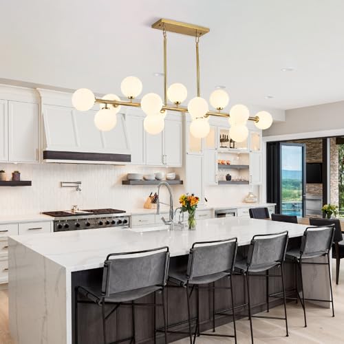 Mid Century Modern Chandelier 55in Kitchen Pendant Light