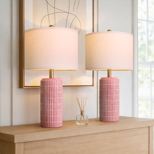 23" Ceramic Table Lamps for Living Room (2 Count)
