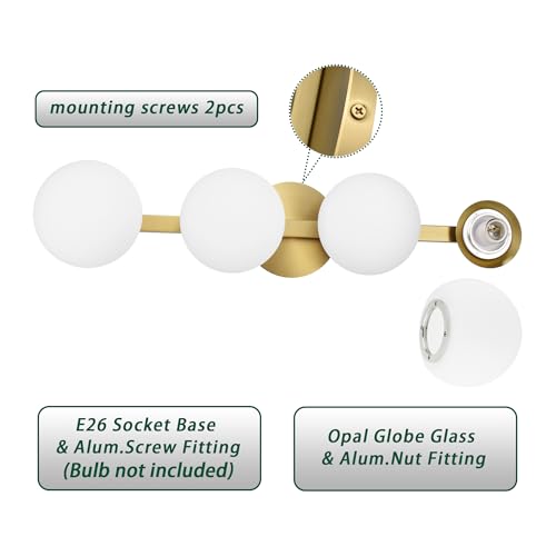 Gold Bathroom Vanity Light Fixtures