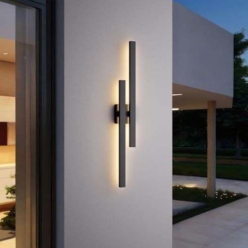 37 Inch Aluminum Long Outdoor Wall Light 3000K
